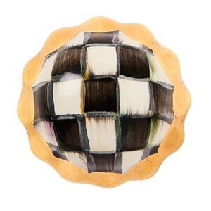 MacKenzie-Childs Petit Four Round Knob in Courtly Check